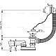 Приобрести Слив-перелив для ванны AlcaPlast A501 в магазине сантехники Santeh-Crystal.ru