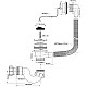 Приобрести Слив-перелив для ванны McALPINE MRB5 в магазине сантехники Santeh-Crystal.ru