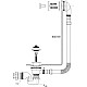 Купить Слив-перелив для ванны McALPINE BRASSTRAP-25-CP в магазине сантехники Santeh-Crystal.ru