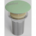 Донный клапан для раковины Salini S-Sense D 501 161201GF6019 без перелива, бело-зеленый глянец