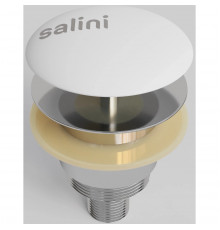 Донный клапан для ванны Salini S-Stone D 401 151301M универсальный, белый матовый