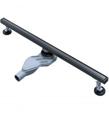 Душевой трап (лоток) AltroBagno Supremo AltroBagnoSupremo071235GM 80 см, с решеткой, 2 в 1 под плитку, оружейная сталь