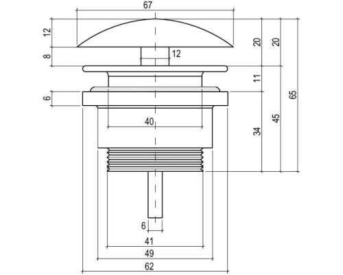 Выпуск для раковины Salini S-Sense D 601 166201GF универсальный, покраска по RAL глянец