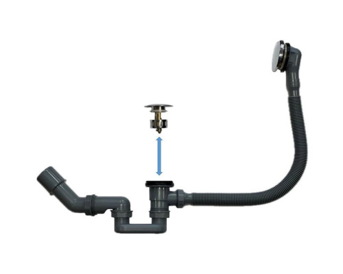 Слив-перелив для ванны Vincea DU-OV автомат, хром