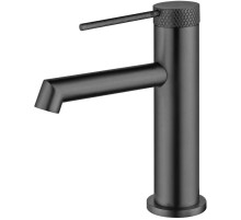 Смеситель для раковины Vincea Rim VBF-2RM1GM без донного клапана, вороненая сталь