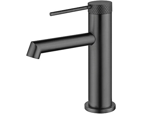 Смеситель для раковины Vincea Rim VBF-2RM1GM без донного клапана, вороненая сталь