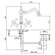 Купить Смеситель для биде бронза Cezares Atlantis-Nostalgia ATLANTIS-NOSTALGIA-BS2-02 в магазине сантехники Santeh-Crystal.ru