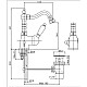 Купить Смеситель для биде золото 24 карата, ручка белая Cezares Elite ELITE-BSM2-03/24-Bi в магазине сантехники Santeh-Crystal.ru