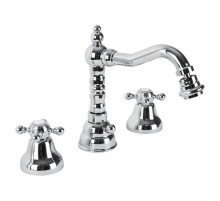 Смеситель для биде с донным клапаном хром, ручки хром Cezares Golf GOLF-BBS2-01