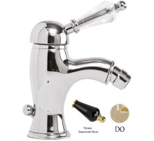 Смеситель для биде с донным клапаном золото 24 карат, ручка Swarovski Nero Cezares Vintage VINTAGE-BSM1-03/24-Sw-N