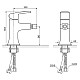 Приобрести Смеситель для биде с донным клапаном Excellent Athena ARAX.8503CR в магазине сантехники Santeh-Crystal.ru