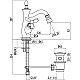 Приобрести Смеситель для биде с донным клапаном Gattoni Timor 1835018V0BR в магазине сантехники Santeh-Crystal.ru