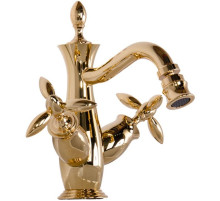 Смеситель для биде с донным клапаном Gattoni Timor 1835018D0oro