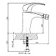 Купить Смеситель для биде без донного клапана Orange Astin M21-031cr в магазине сантехники Santeh-Crystal.ru