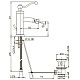 Приобрести Смеситель для биде с донным клапаном Paini Duomo 88CR3062SKM в магазине сантехники Santeh-Crystal.ru