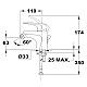 Купить Смеситель для биде без донного клапана Teka Deia 406266210 в магазине сантехники Santeh-Crystal.ru