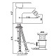 Купить Смеситель для биде с донным клапаном Jaquar Fonte FON-CHR-40213B в магазине сантехники Santeh-Crystal.ru
