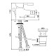 Приобрести Смеситель для биде с донным клапаном Jaquar Solo SOL-CHR-6213B в магазине сантехники Santeh-Crystal.ru