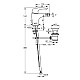 Заказать Смеситель для биде с донным клапаном Hansa Disc 01023274 в магазине сантехники Santeh-Crystal.ru