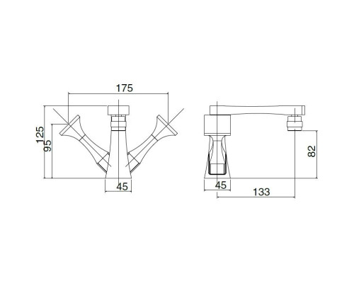 Приобрести Смеситель для биде Migliore Opera ML.OPR-6044.CR в магазине сантехники Santeh-Crystal.ru