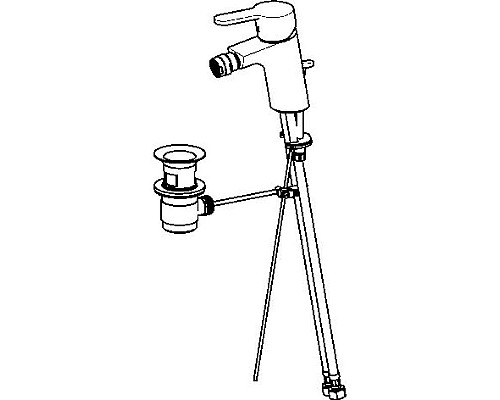 Купить Смеситель для биде с донным клапаном Oras Aquita 2918F в магазине сантехники Santeh-Crystal.ru