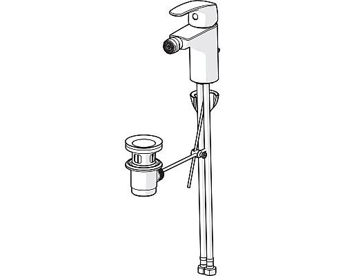 Заказать Смеситель для биде с донным клапаном Oras Safira 1018F в магазине сантехники Santeh-Crystal.ru