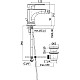 Приобрести Смеситель для биде с донным клапаном Paffoni Sly SY135CR в магазине сантехники Santeh-Crystal.ru