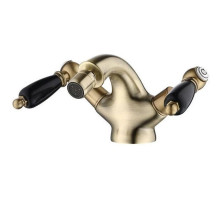 Смеситель для биде с донным клапаном Caprigo Adria Classic Black Edition 03B-530-vot