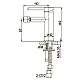Приобрести Смеситель для биде без донного клапана Caprigo Don 53-030-NER в магазине сантехники Santeh-Crystal.ru