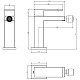 Приобрести Смеситель для биде Boheme Qubic 476-NB в магазине сантехники Santeh-Crystal.ru