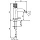 Приобрести Смеситель для биде без донного клапана Paini Cox Grip 7GCR304 в магазине сантехники Santeh-Crystal.ru