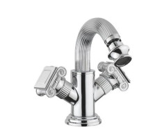 Смеситель на биде с донным клапаном хром, ручки металл Cezares Olimp OLIMP-BS2-01-O