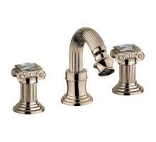 Смеситель для биде на три отверстия бронза, ручки swarovski Cezares Olimp OLIMP-BBS2-02-Sw