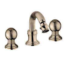 Смеситель для биде на три отверстия бронза, ручки металл Cezares Olimp OLIMP-BBS2-02-M