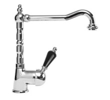 Смеситель для кухни хром, ручка Swarovski Nero Cezares Vintage VINTAGE-LLM2-01-Sw-N