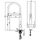 Смеситель для кухни AltroBagno Flusso AltroBagnoFlusso050201Ni с подключением к фильтру, с гибким изливом, никель