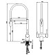 Смеситель для кухни AltroBagno Flusso AltroBagnoFlusso050202OrSp с подключением к фильтру, с гибким изливом, золотой матовый