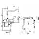 Купить Смеситель для кухни с регулируемым углом наклона излива золото 24 карат, ручка белая Cezares Elite ELITE-LLPM2-03/24-Bi в магазине сантехники Santeh-Crystal.ru