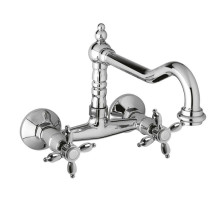 Смеситель для кухни хром, ручки хром Cezares Nostalgia NOSTALGIA-LLP-01