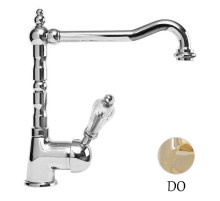 Смеситель для кухни золото 24 карат, ручка Swarovski Cezares Vintage VINTAGE-LLM2-03/24-Sw