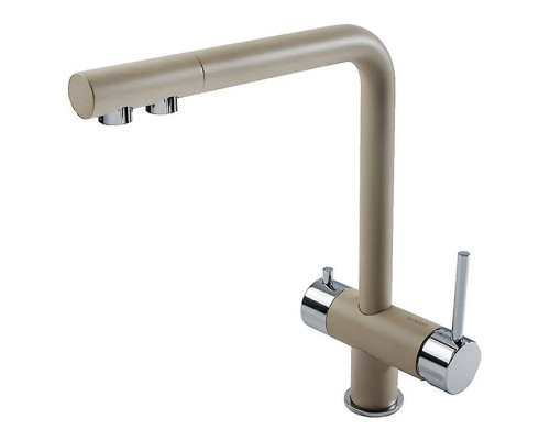 Приобрести Смеситель для кухни Blanco Fontas Хром/Серый беж 518512 в магазине сантехники Santeh-Crystal.ru