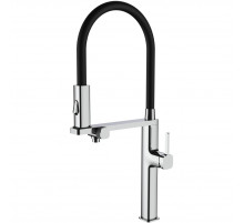 Смеситель для кухни Vincea VKF-119CH с подключением к фильтру, гибким изливом, хром