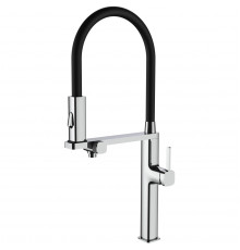 Смеситель для кухни Vincea VKF-119CH с подключением к фильтру, гибким изливом, хром