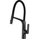 Смеситель для кухни Vincea VKF-115MB с гибким изливом, черный матовый