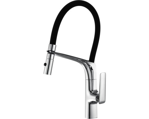 Смеситель для кухни Vincea VKF-115CH с гибким изливом, хром