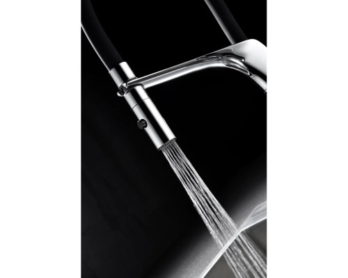 Смеситель для кухни Vincea VKF-115CH с гибким изливом, хром