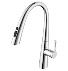 Смеситель для кухни Vincea VKF-176CH с выдвижным изливом, хром