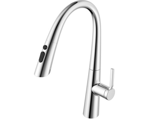 Смеситель для кухни Vincea VKF-176CH с выдвижным изливом, хром