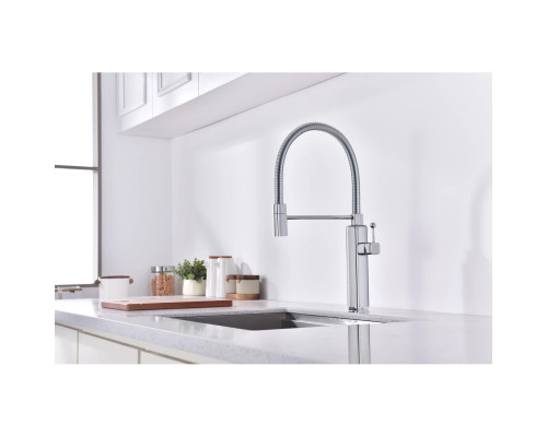 Смеситель для кухни Vincea VKF-101CH с гибким изливом, хром