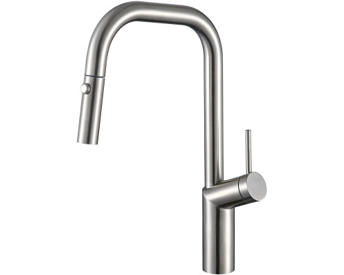 Смеситель для кухни Vincea VKF-107BN с выдвижным изливом, сатин